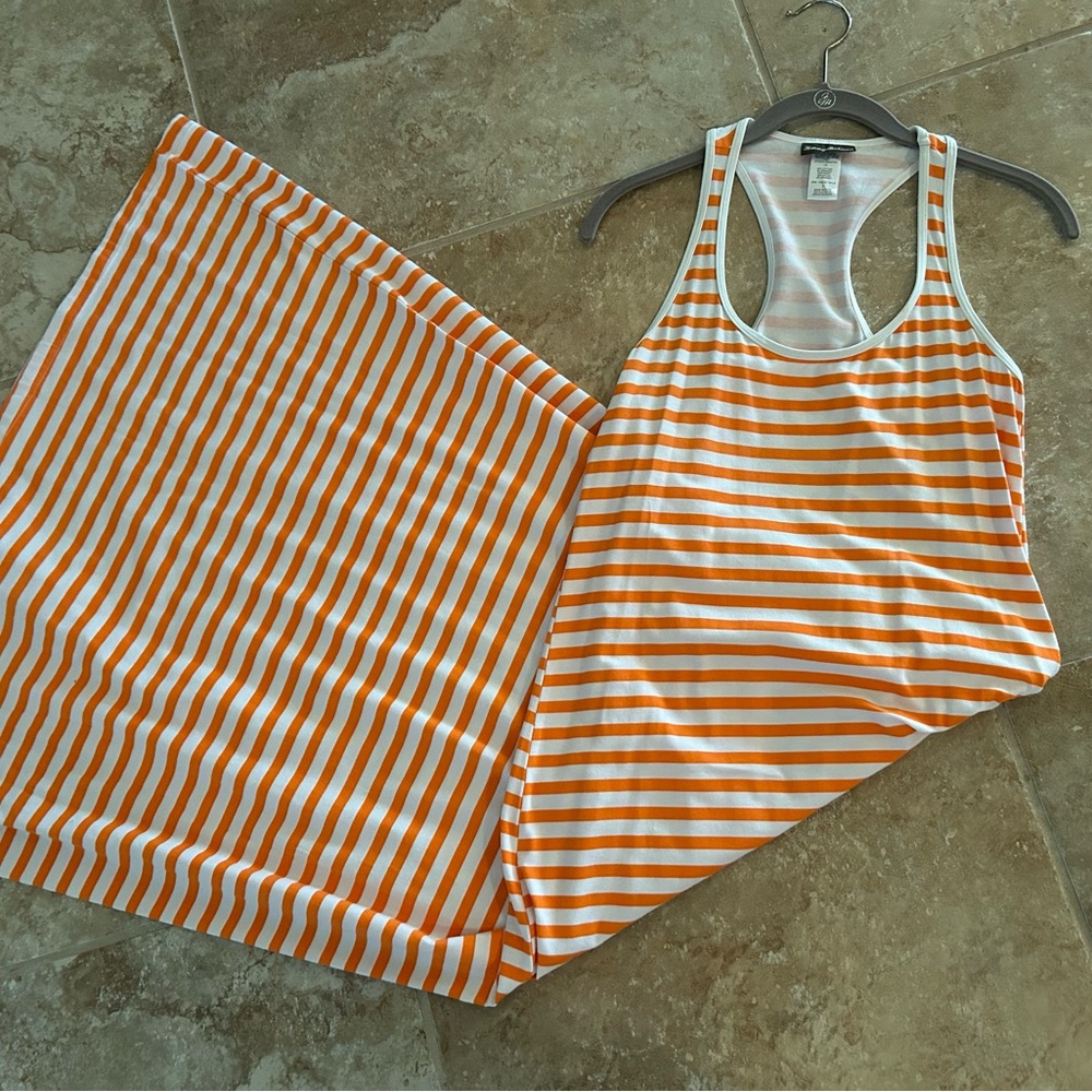 Tommy Bahama Striped Tank Dress Small EUC